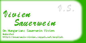 vivien sauerwein business card